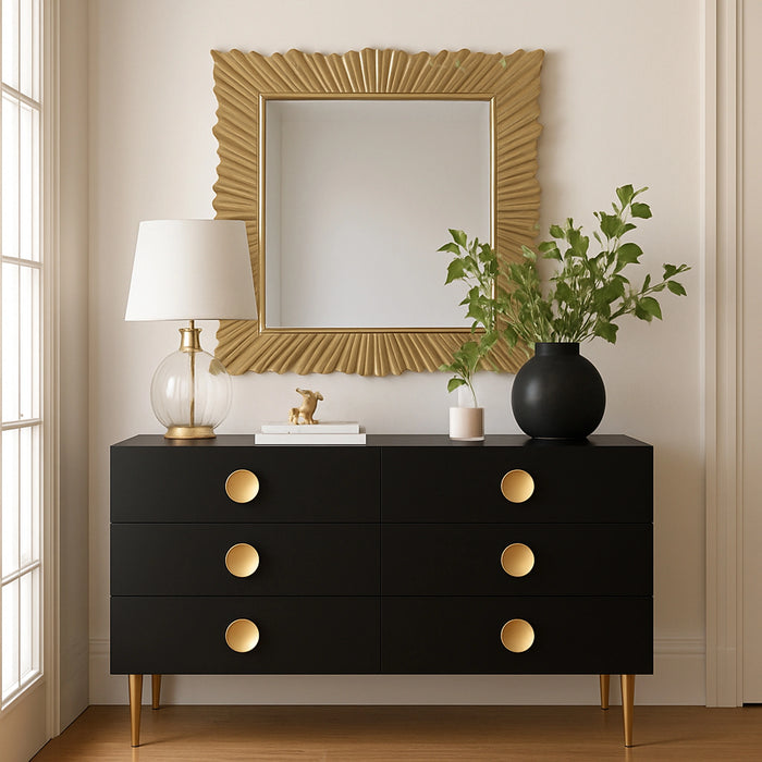 Golda Gold Leaf Mirror