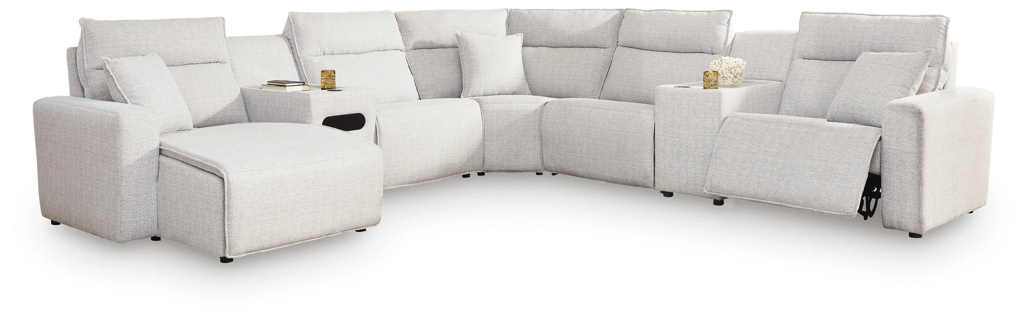 Modmax II Power Reclining Sectional with Chaise and Audio Console
