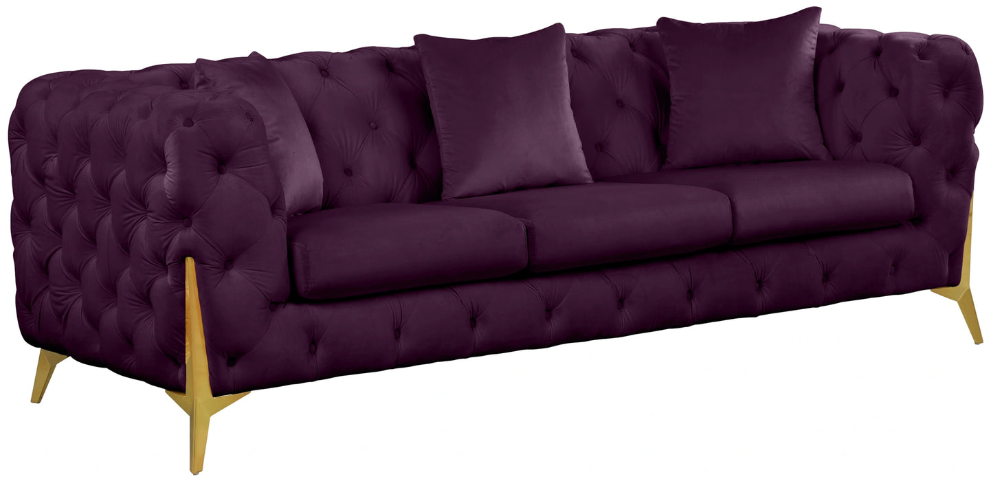 Kingdom Purple Velvet Sofa