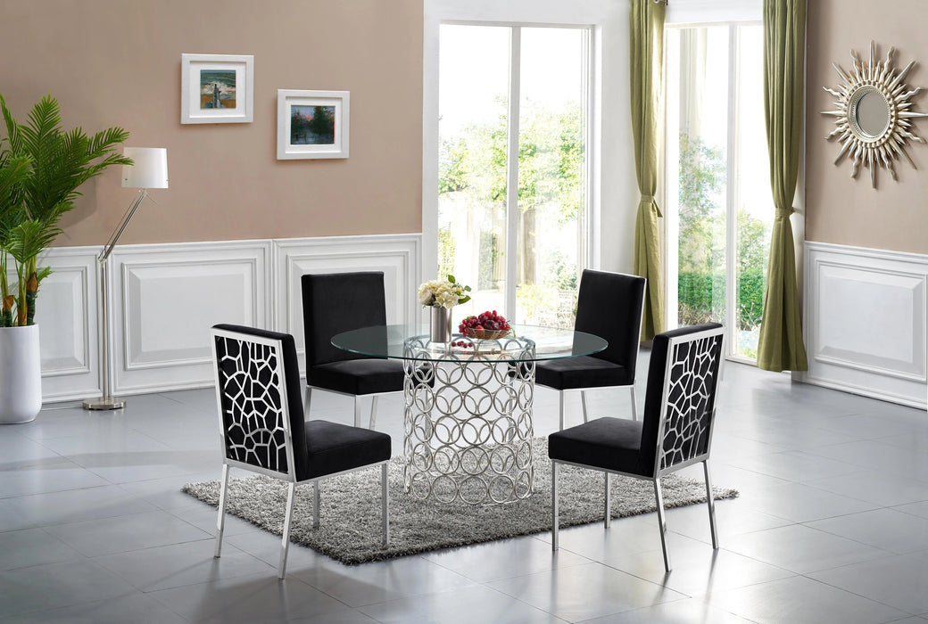 Opal Chrome Dining Table