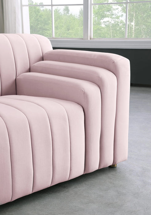 Naya Pink Velvet Sofa