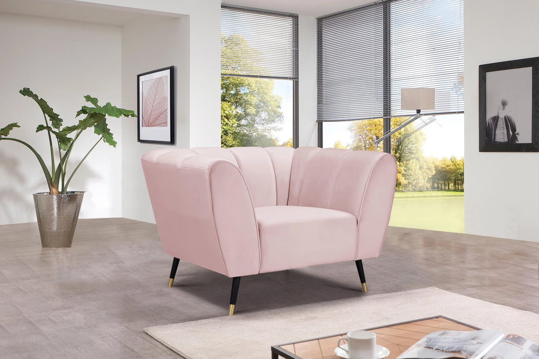 Beaumont Pink Velvet Chair