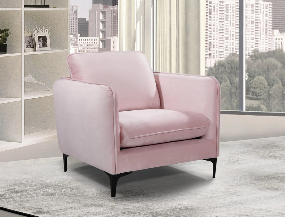 Poppy Pink Velvet Chair