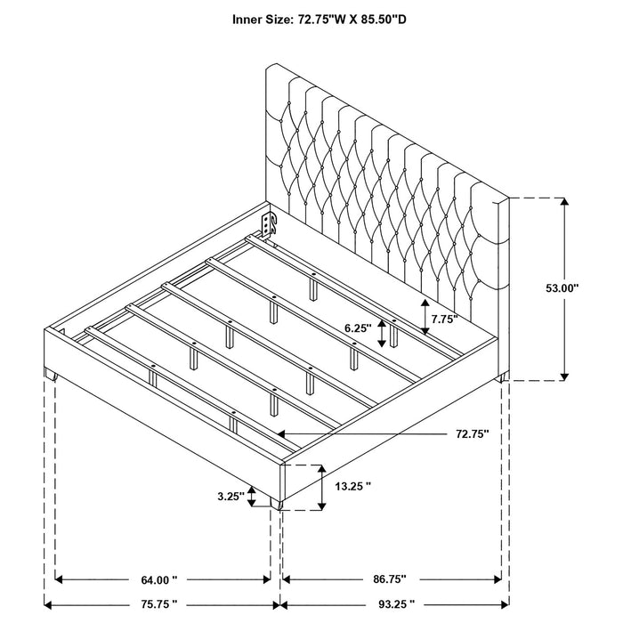 Chloe Panel Bed