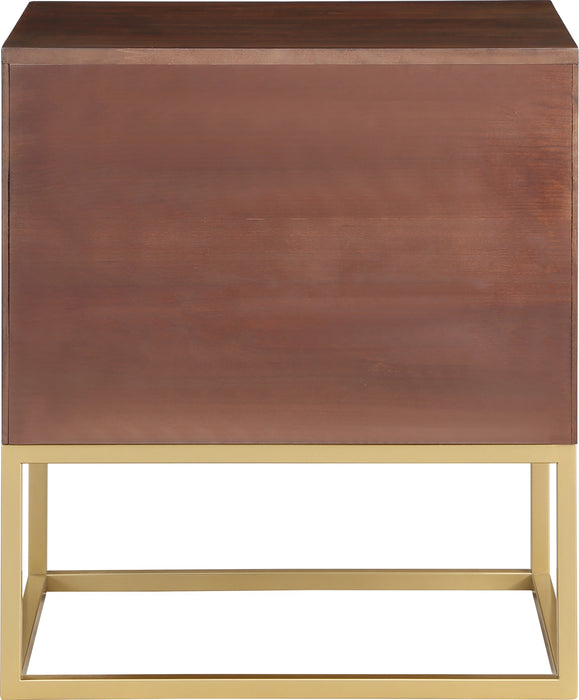 Maxine Cherry / Gold Night Stand