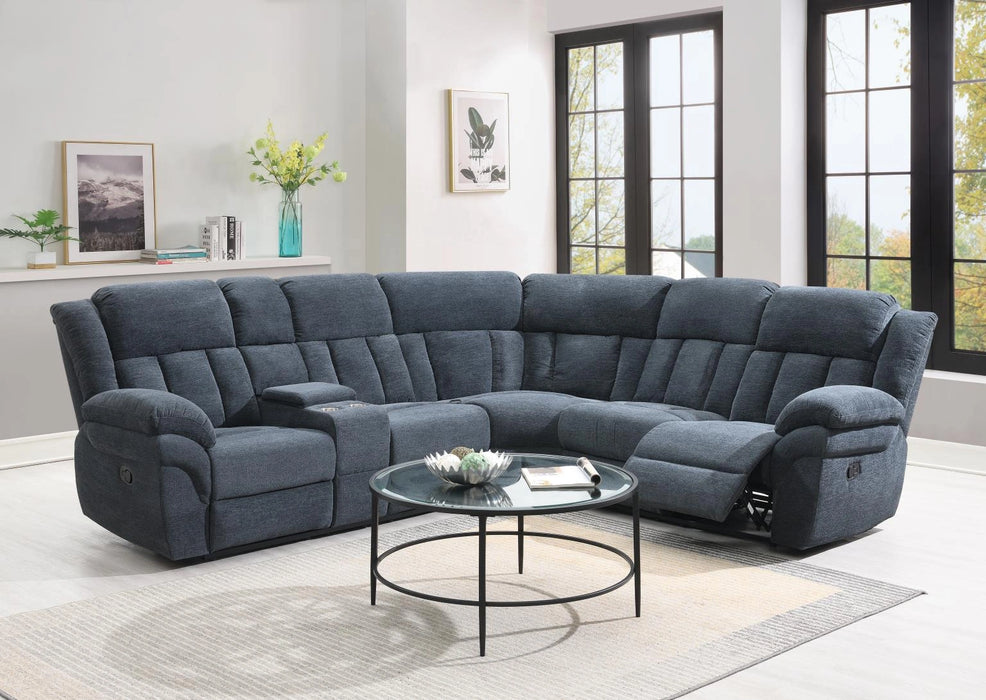 U84 Gray Motion 3 Pc Sectional