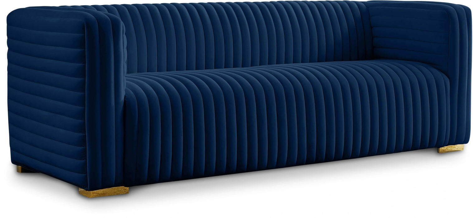 Ravish Navy Velvet Sofa