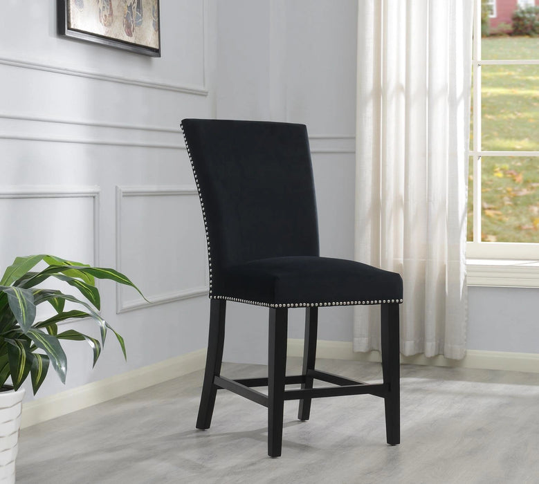 Blue Velvet Counter Chair (Price Per Chair/Moq 2)