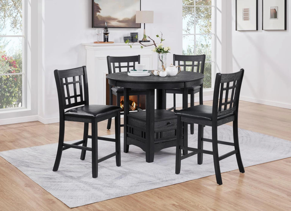 Black Counter Height Chairs (2/Box) Priced As Each