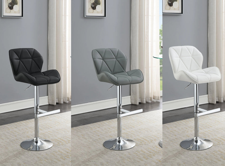 Antonio BLACK LEATHER PU BAR STOOL - ST130-BLK