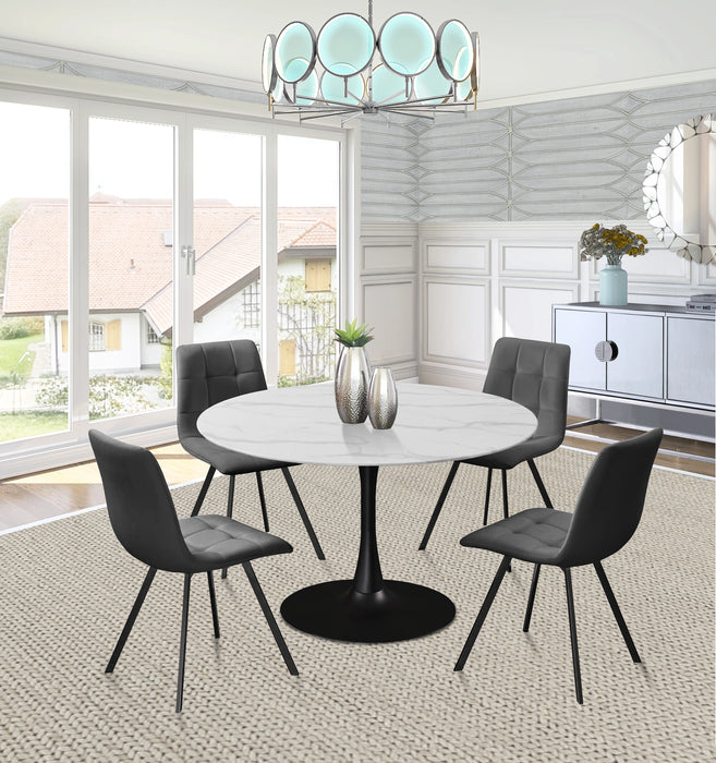 Annie Grey Velvet Dining Chair