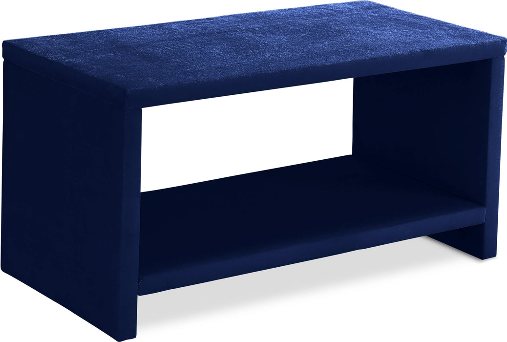 Cleo Navy Velvet Night Stand