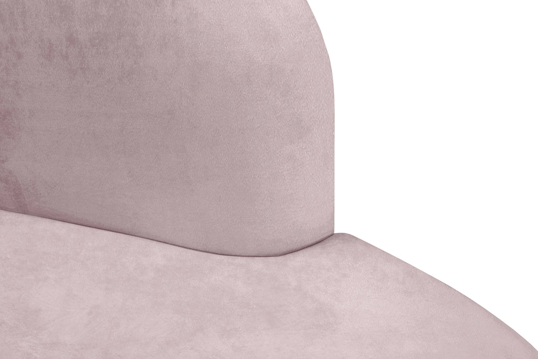 Mitzy Pink Velvet Chair