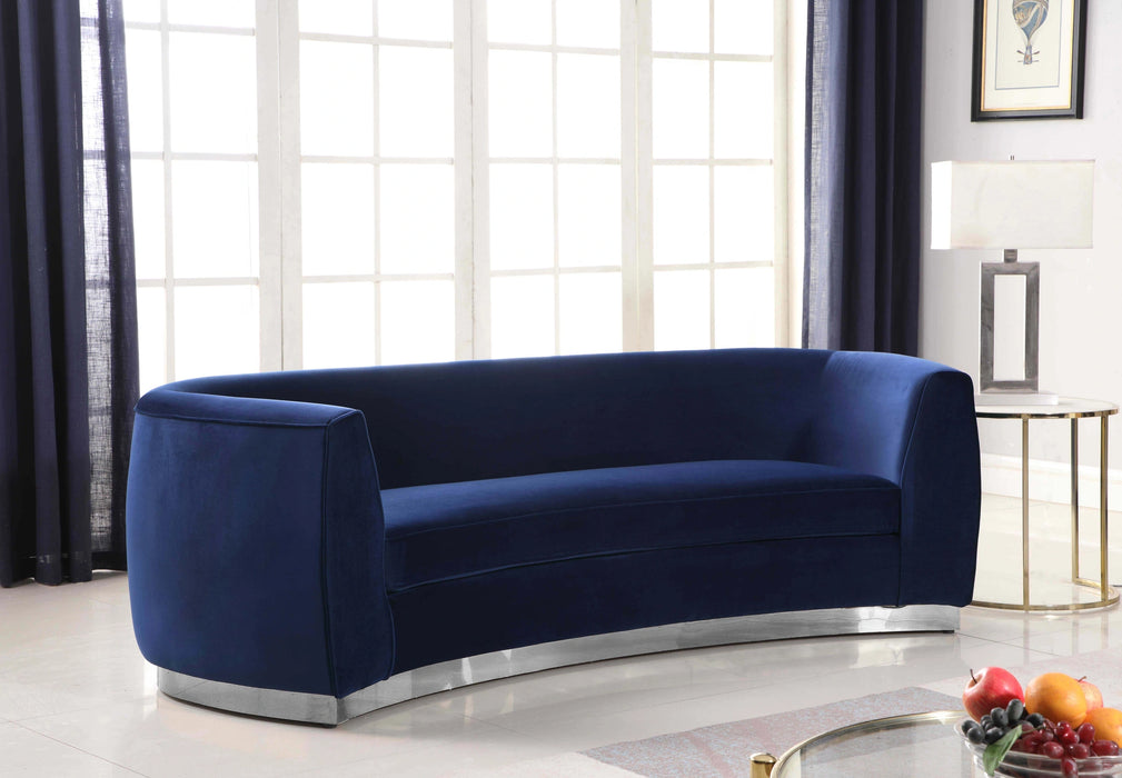 Julian Navy Velvet Sofa