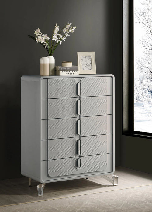 Cool Gray Bench